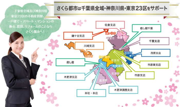 千葉市のマンション買取業者おすすめ9選：さくら都市の不動産買取エリア