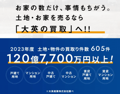 不動産買取業者おすすめランキング｜福岡：大英産業の不動産買取実績